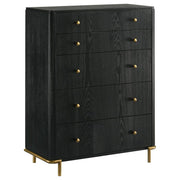 Arini 6-drawer Bedroom Chest Black