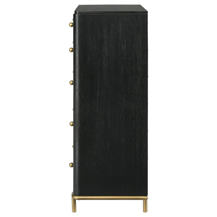 Arini 6-drawer Bedroom Chest Black