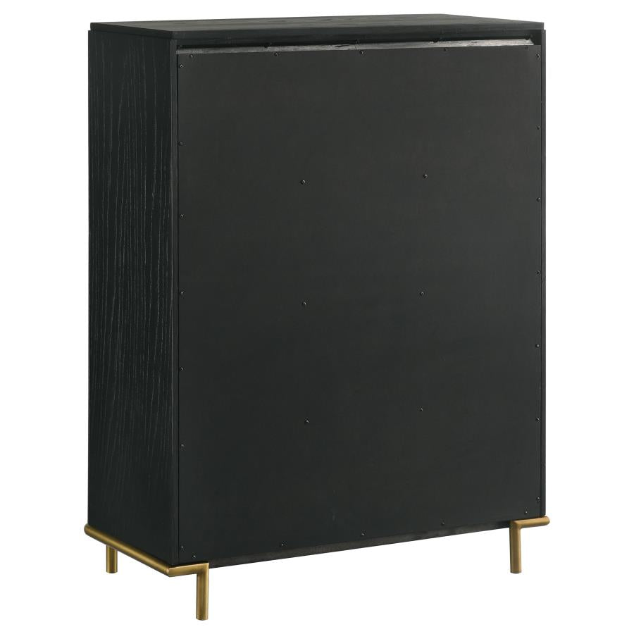 Arini 6-drawer Bedroom Chest Black