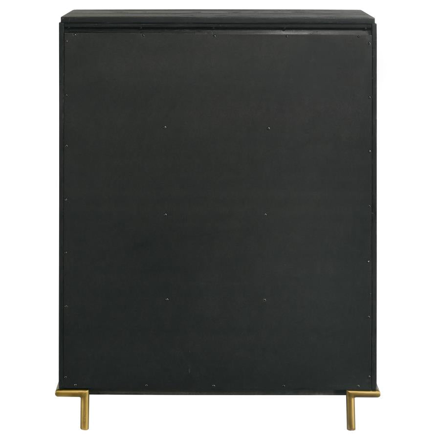 Arini 6-drawer Bedroom Chest Black