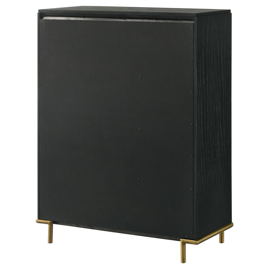 Arini 6-drawer Bedroom Chest Black
