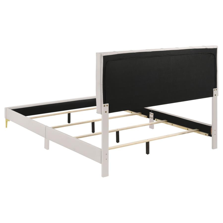 Kendall Upholstered Queen Panel Bed White