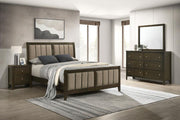 Wilkes 4-Piece Full Bedroom Set with Upholstered Bed Dark Cocoa