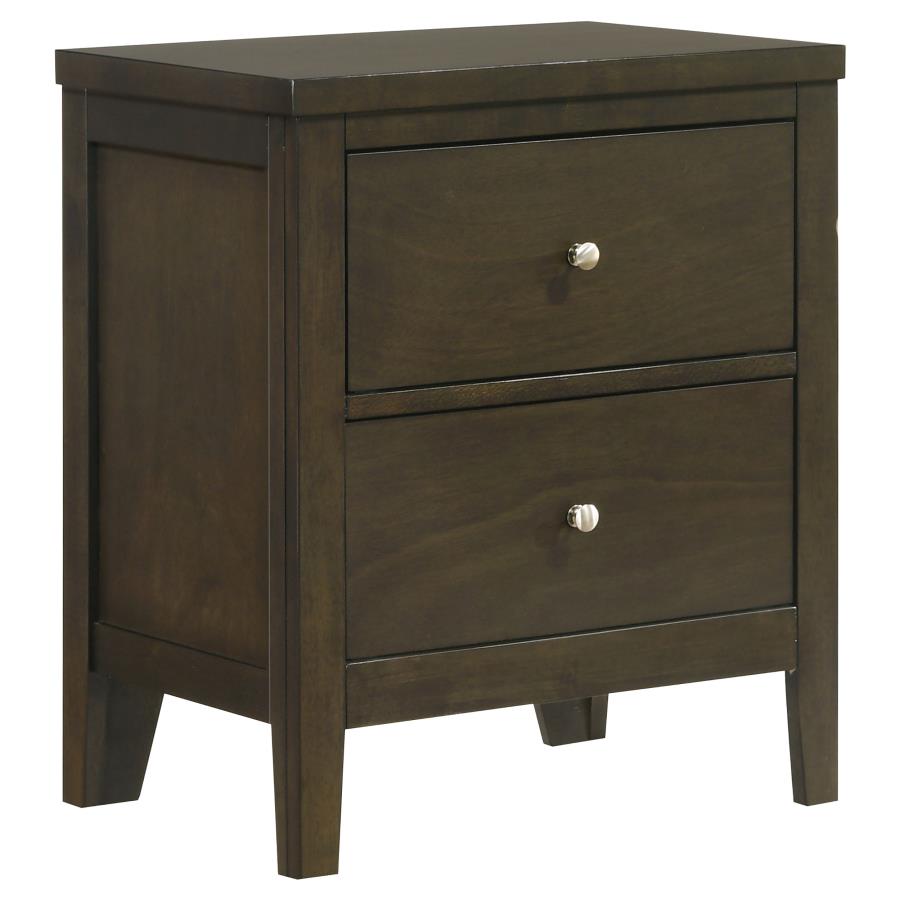 Wilkes 5-Piece California King Bedroom Set with Upholstered Bed Dark Cocoa