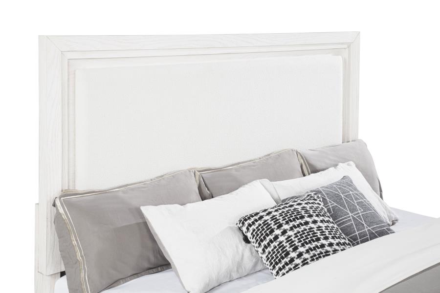 Marielle 5-piece Eastern King Bedroom Set Distressed White