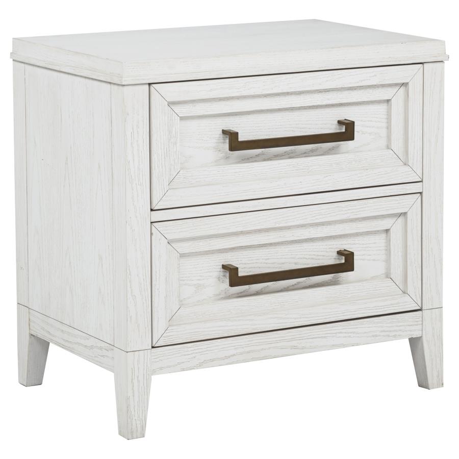 Marielle 4-piece Cal King Bedroom Set Distressed White