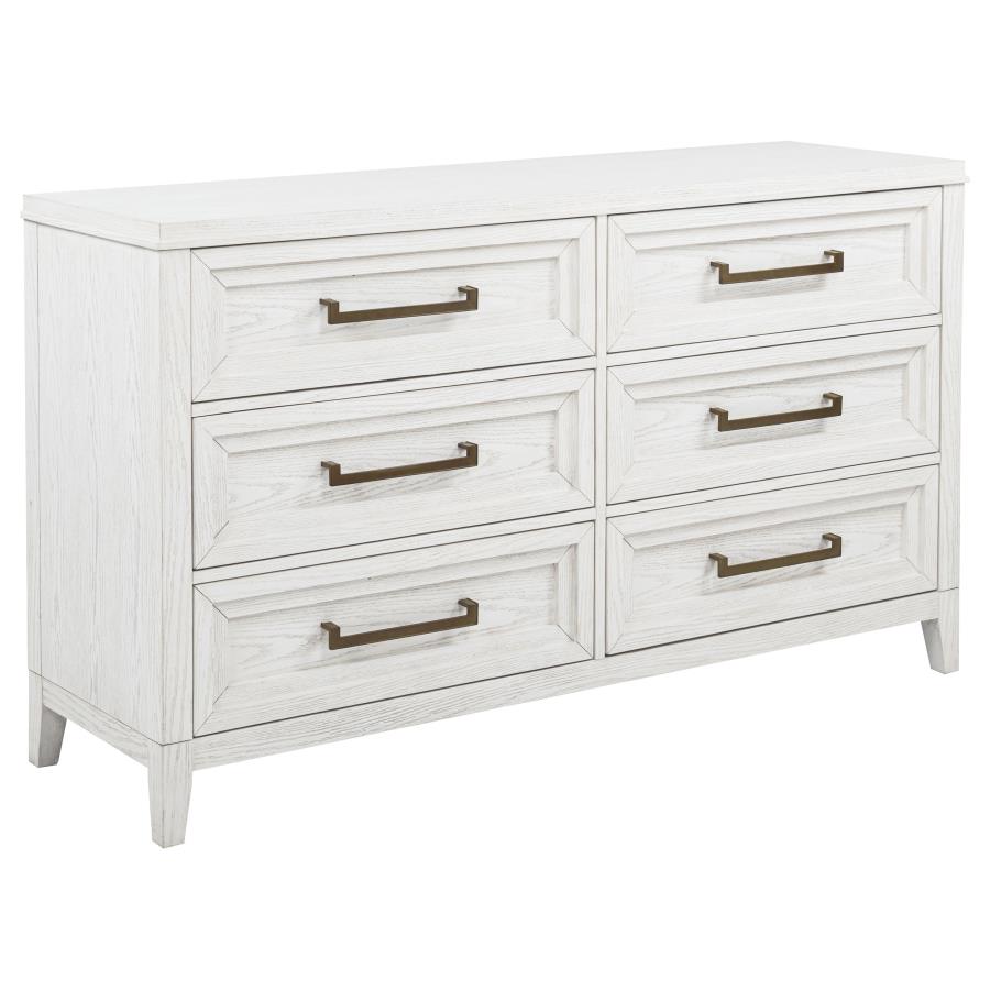 Marielle 4-piece Cal King Bedroom Set Distressed White