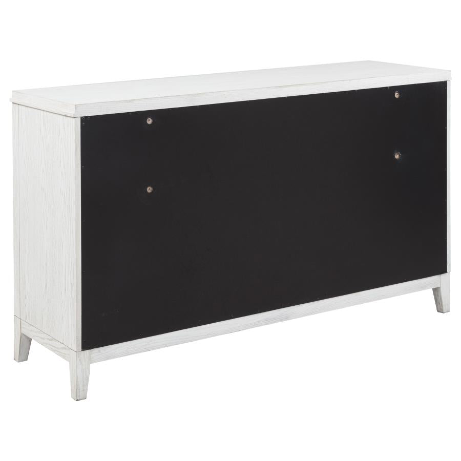 Marielle 4-piece Cal King Bedroom Set Distressed White