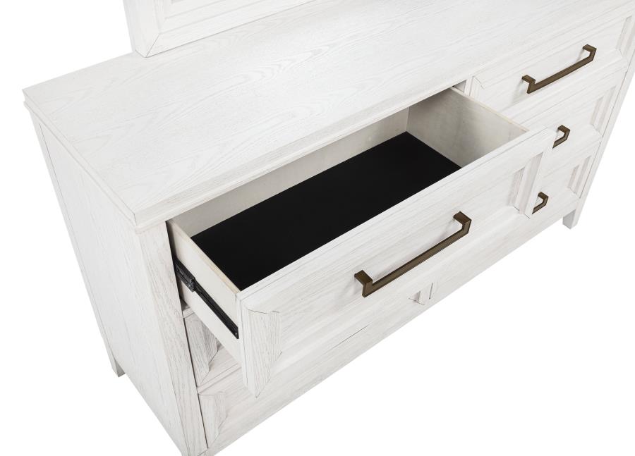 Marielle 4-piece Queen Bedroom Set Distressed White