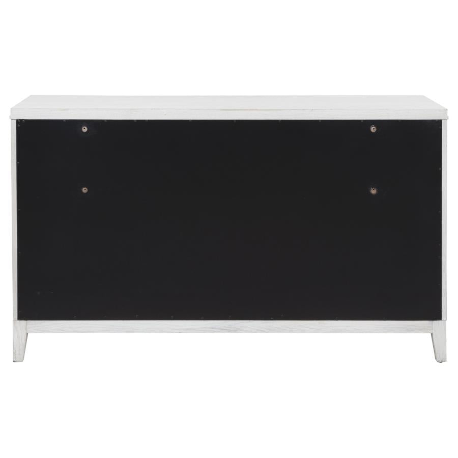 Marielle 6-drawer Bedroom Dresser Distressed White