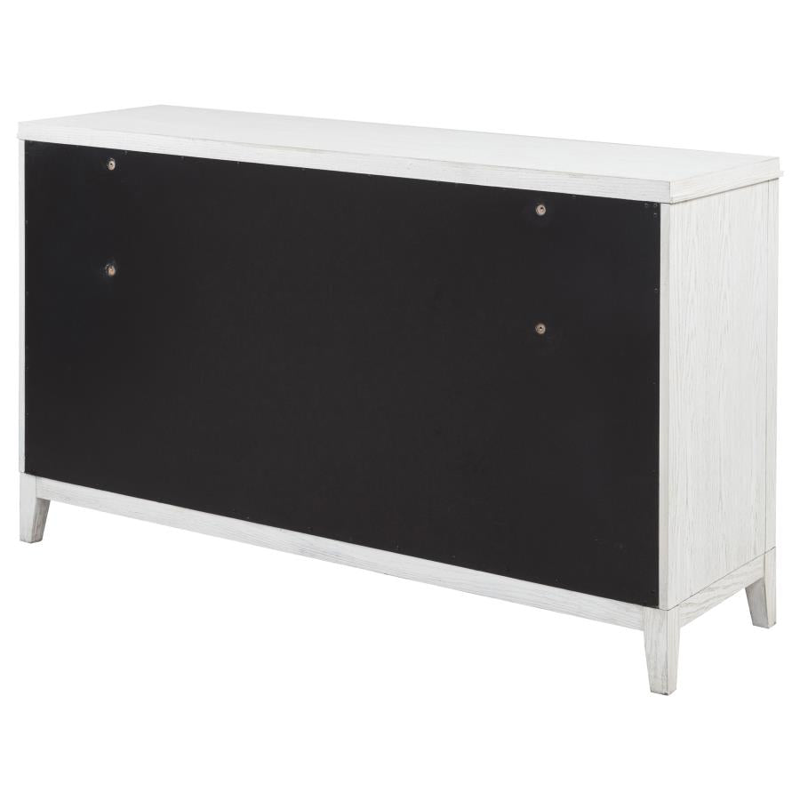 Marielle 6-drawer Bedroom Dresser Distressed White
