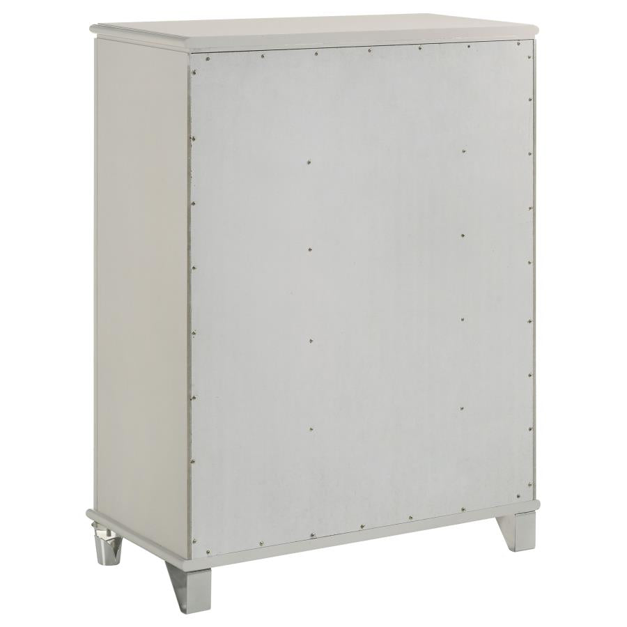 Olivia 4-piece Eastern King Bedroom Set Pearl White