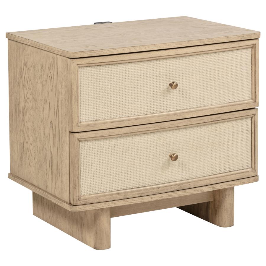 Kailani 4-piece California King Bedroom Set Beige Oak