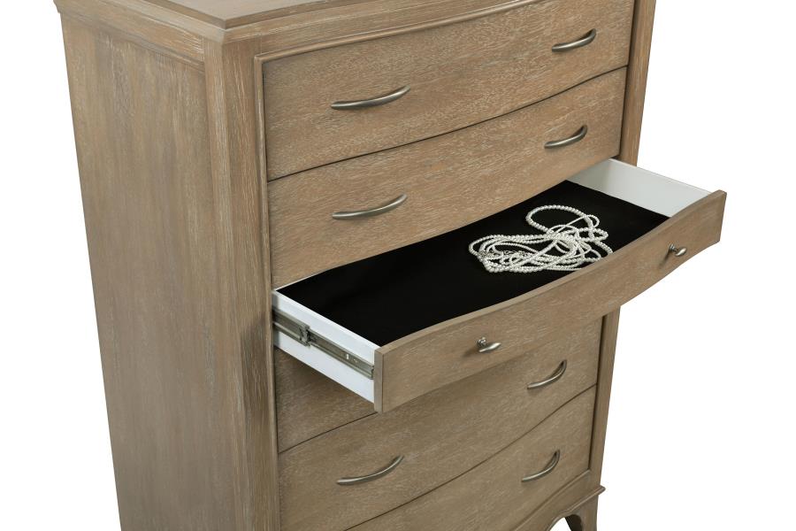 Revello 6-drawer Bedroom Chest of Drawers Washed Mango
