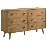 Robyn 6-drawer Bedroom Dresser Light Ash
