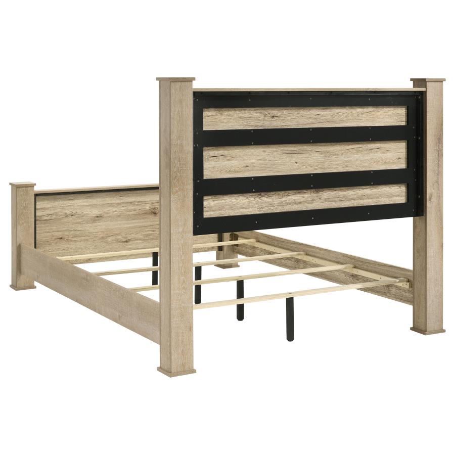 Oakglen 5-piece Eastern King Bedroom Set Weathered Oak
