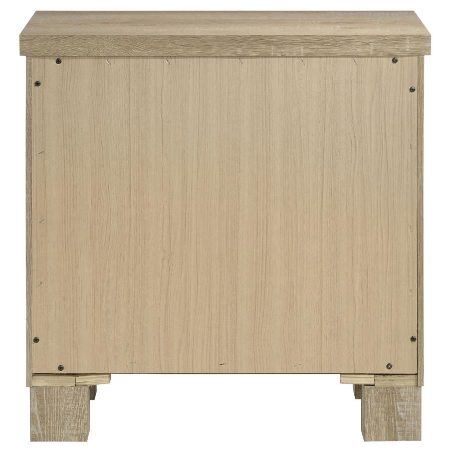 Oakglen 2-drawer Nightstand Bedside Table Weathered Oak