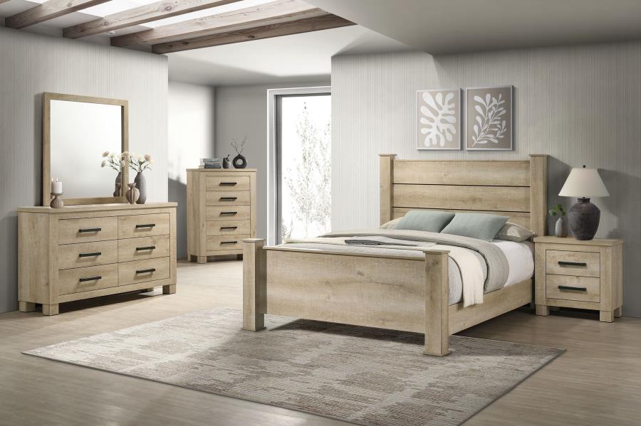 Oakglen Dresser Mirror Weathered Oak