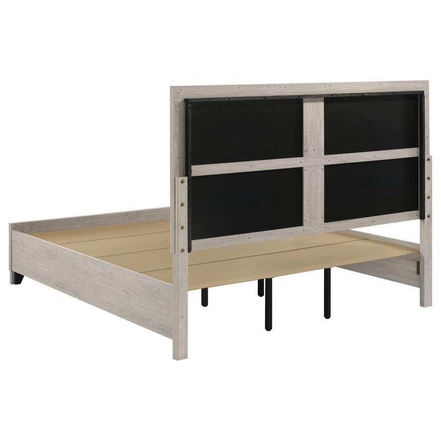 Farre 5-piece Eastern King Storage Bedroom Set Washed Grey