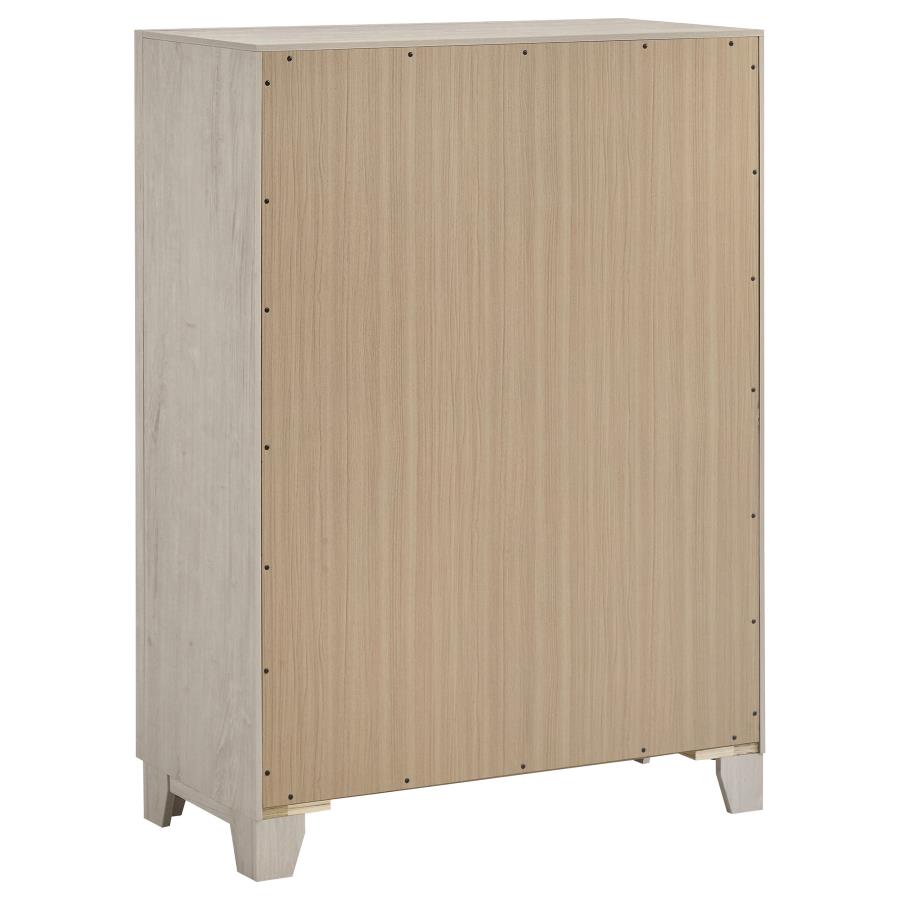Farre 5-piece Eastern King Storage Bedroom Set Washed Grey