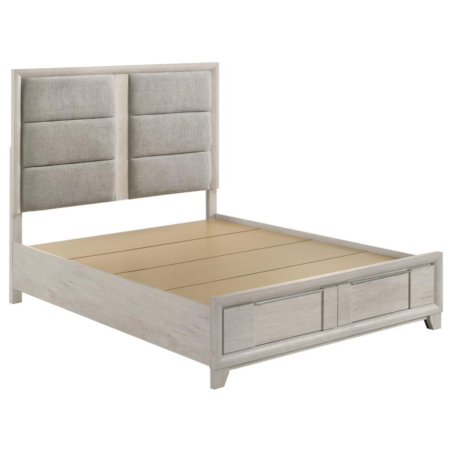 Farre 5-piece Queen Storage Bedroom Set Washed Grey
