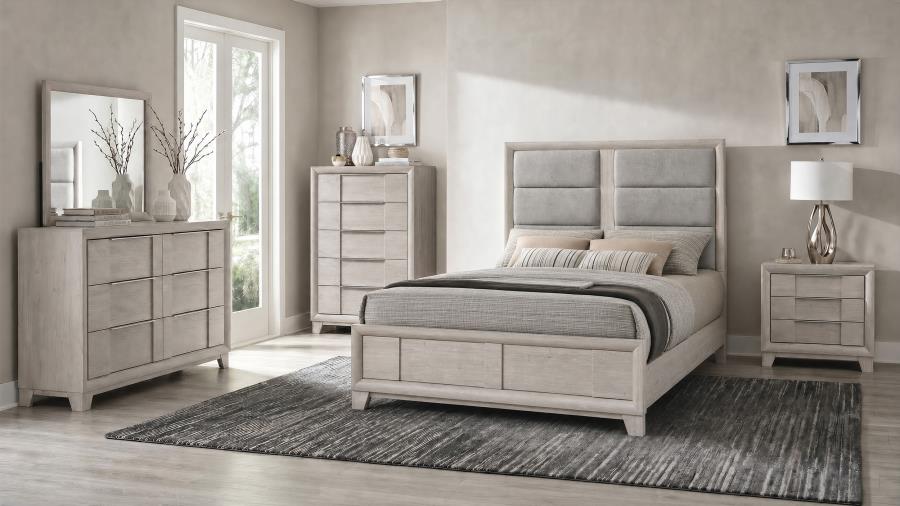 Farre 5-piece Queen Bedroom Set Washed Grey