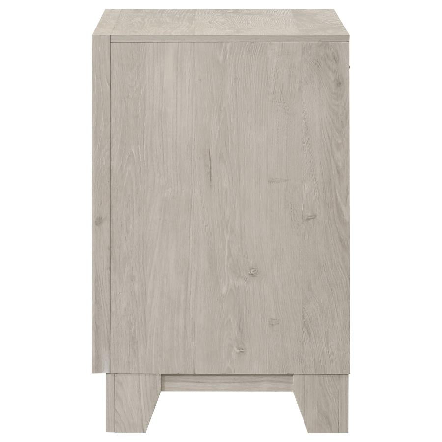 Farre 2-drawer Nightstand Bedside Table Washed Grey