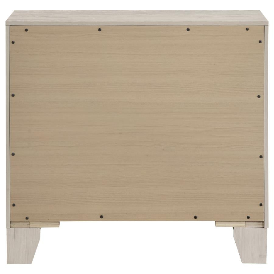 Farre 2-drawer Nightstand Bedside Table Washed Grey