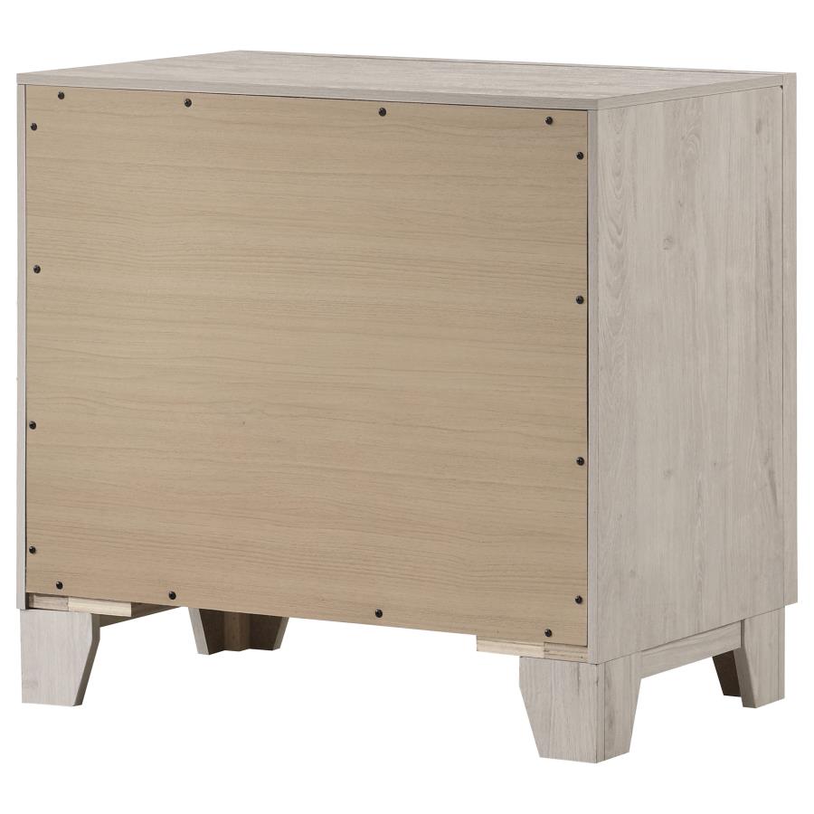 Farre 2-drawer Nightstand Bedside Table Washed Grey