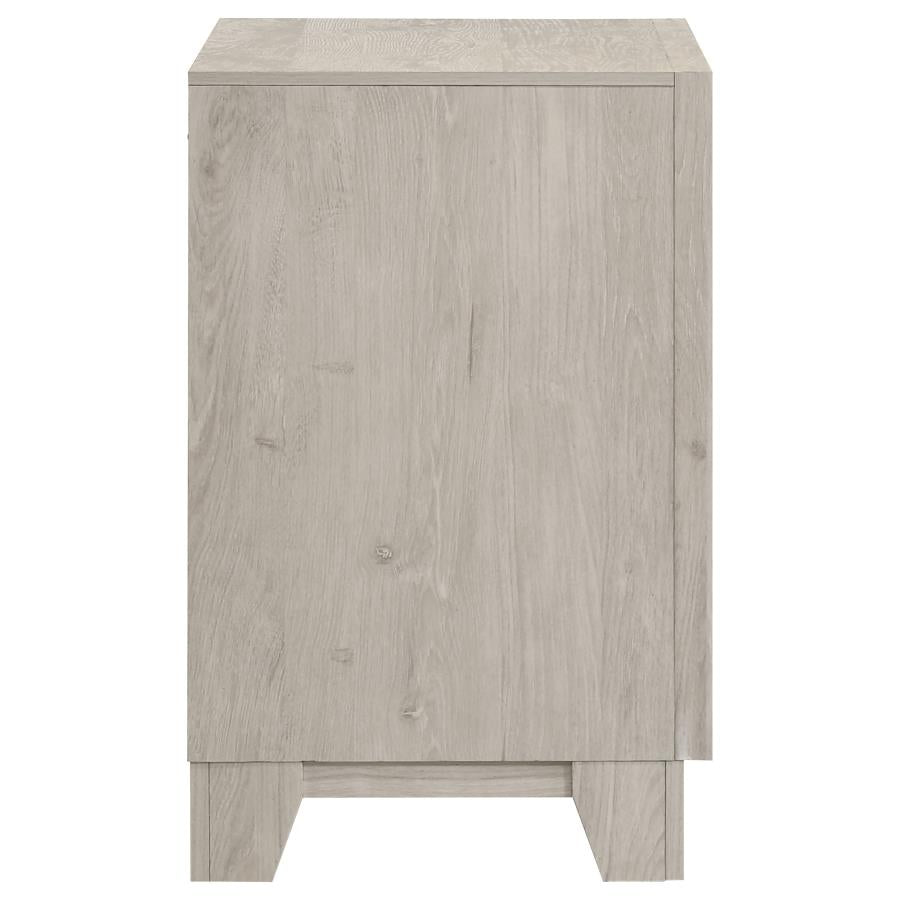 Farre 2-drawer Nightstand Bedside Table Washed Grey