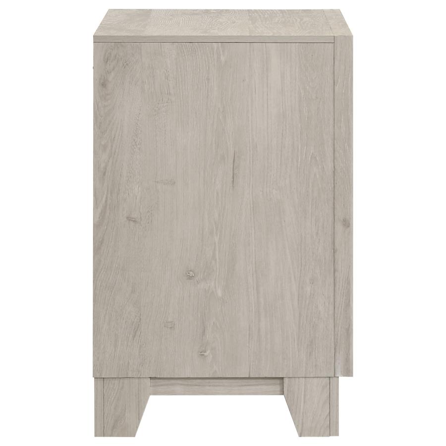 Farre 3-drawer Nightstand Bedside Table Washed Grey
