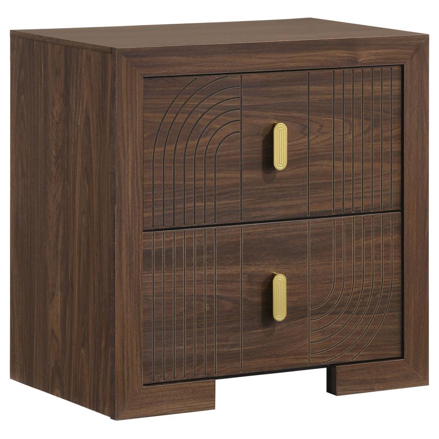 Etienne 4-piece Full Bedroom Set Walnut