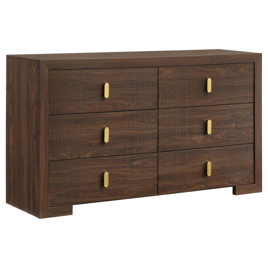 Etienne 4-piece Eastern King Bedroom Set Walnut