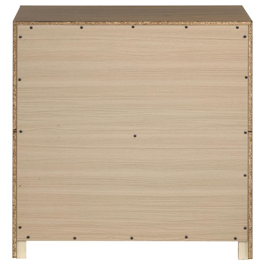 Etienne 2-drawer Nightstand Bedside Table Walnut