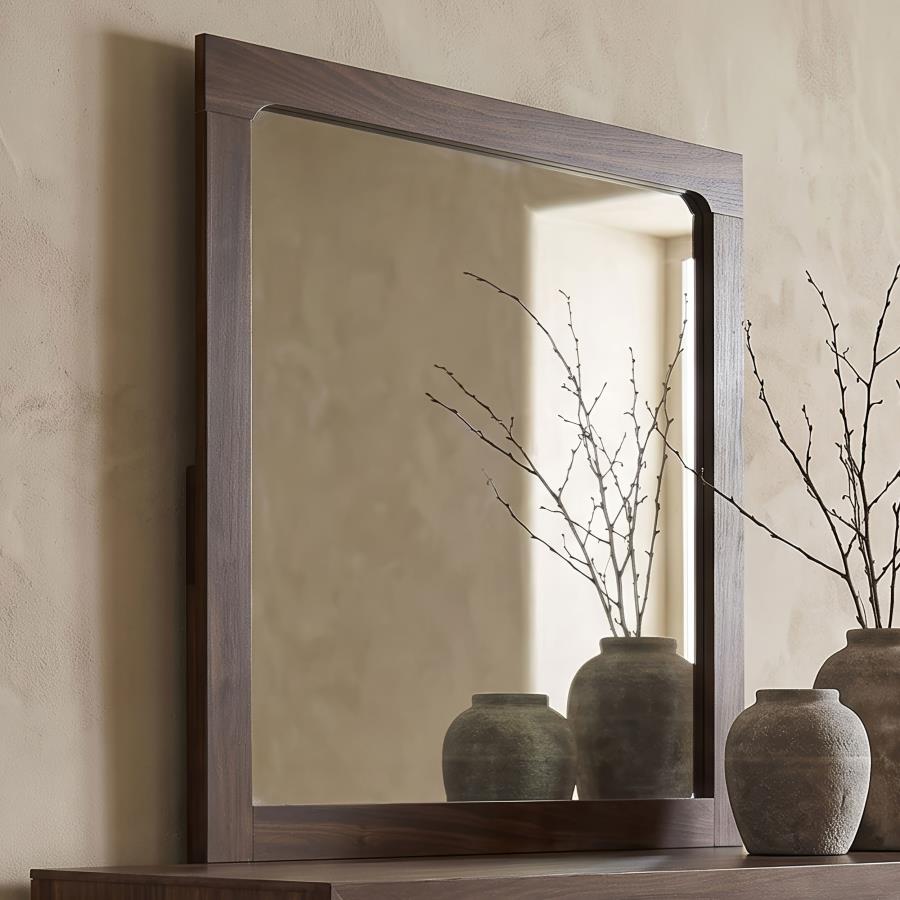 Etienne Rectangular Dresser Mirror Walnut