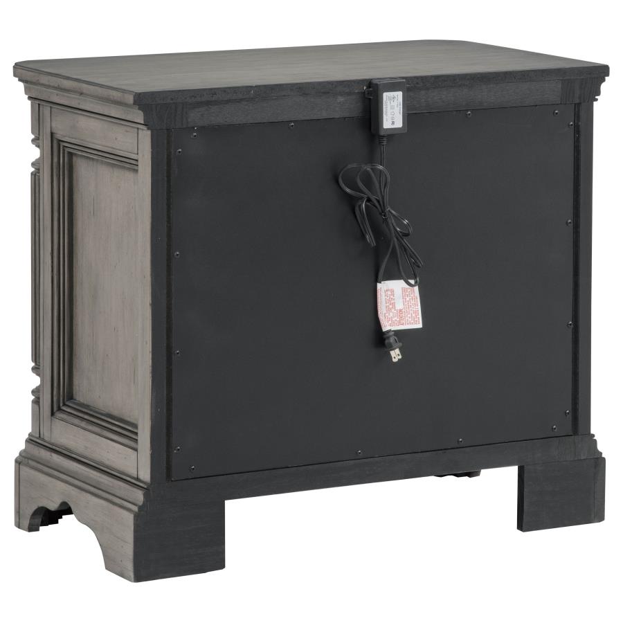 Cresswell 4-piece California King Storage Bedroom Set Weathered Taupe