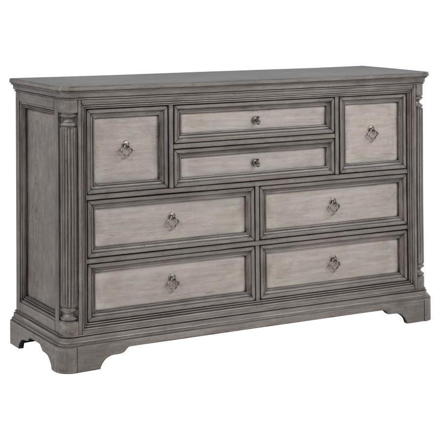 Cresswell 4-piece California King Storage Bedroom Set Weathered Taupe