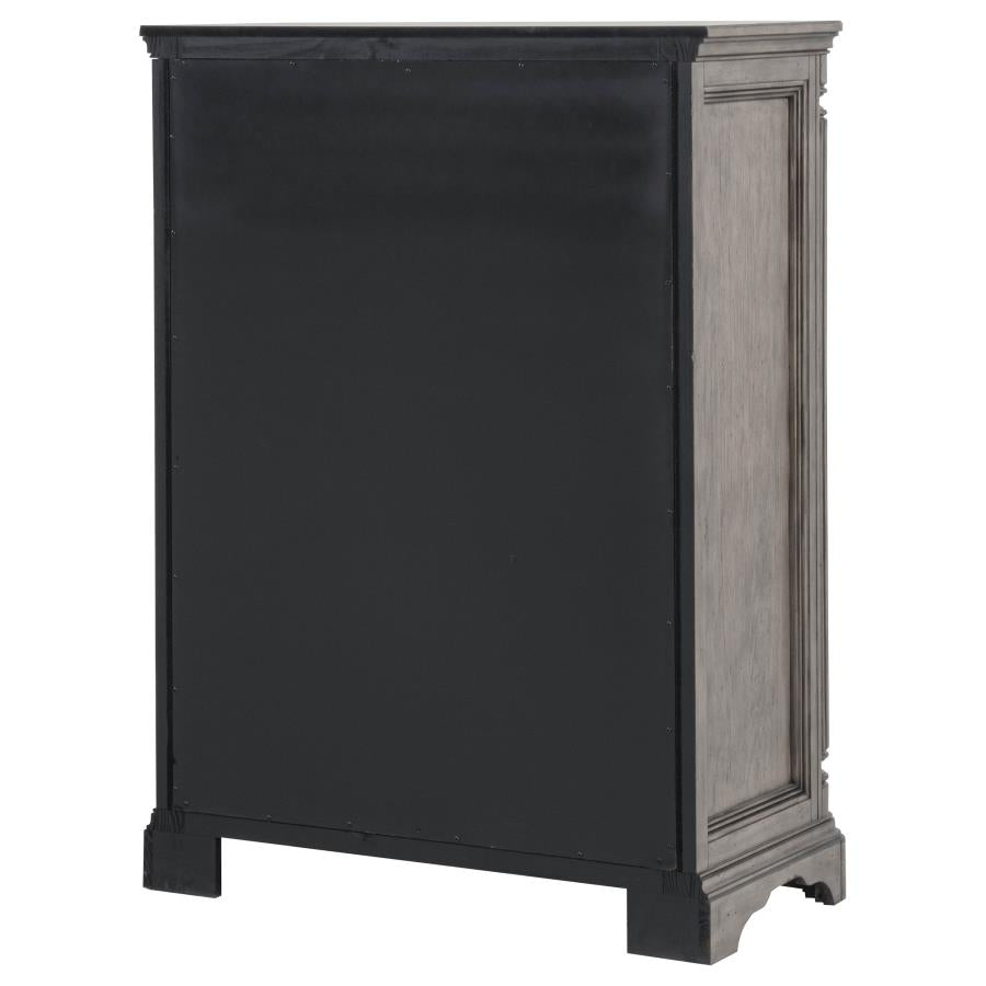 Cresswell 5-piece California King Storage Bedroom Set Weathered Taupe