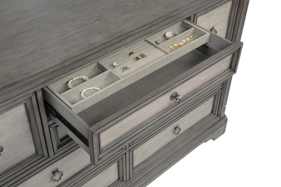 Cresswell 4-piece California King Bedroom Set Weathered Taupe