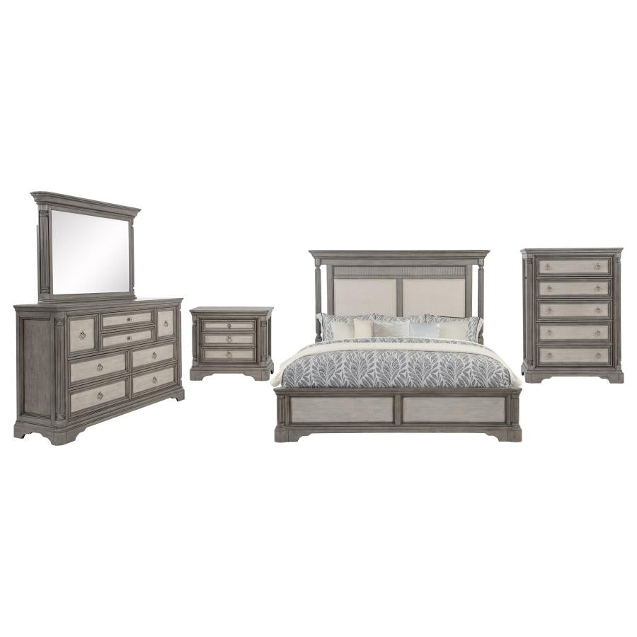 Cresswell 5-piece California King Bedroom Set Weathered Taupe