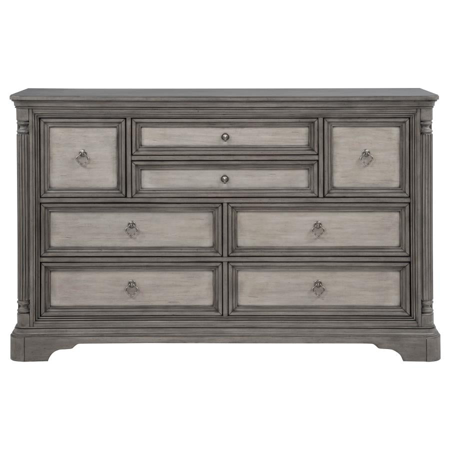 Cresswell 8-drawer Bedroom Dresser Weathered Taupe