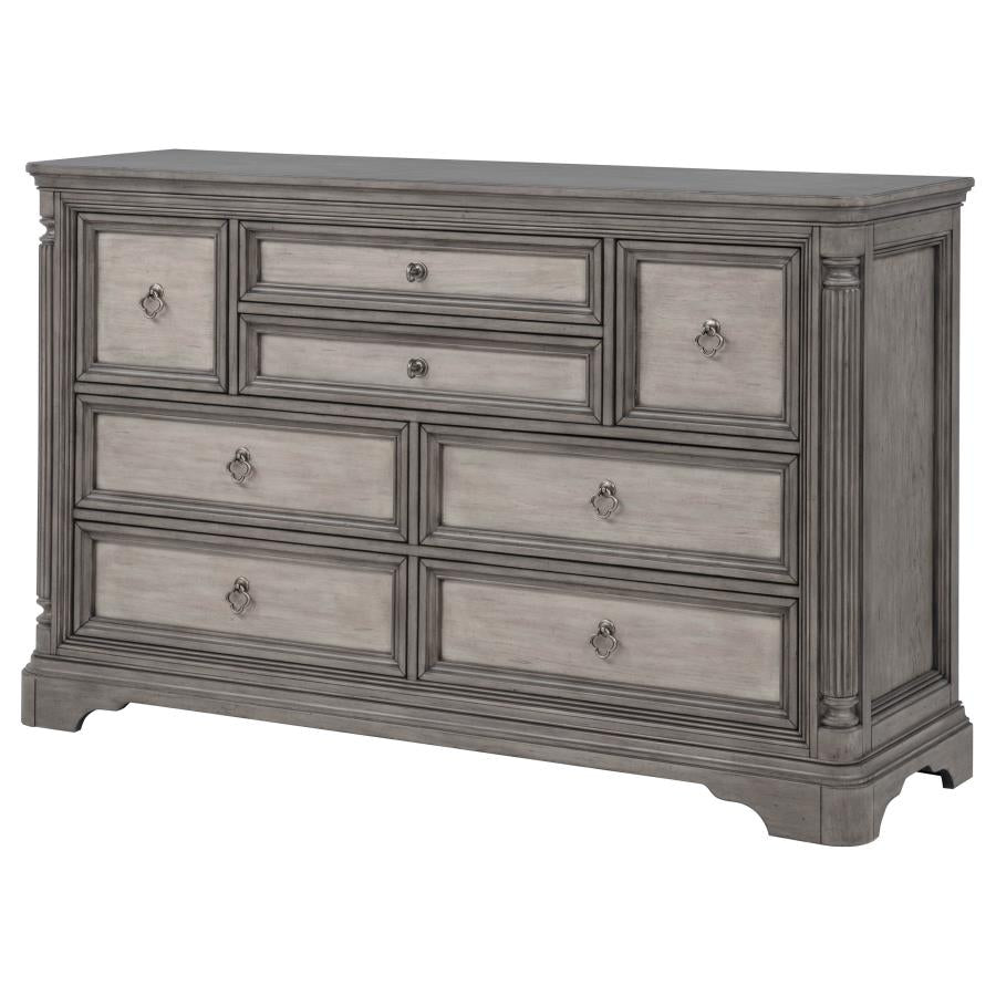 Cresswell 8-drawer Bedroom Dresser Weathered Taupe