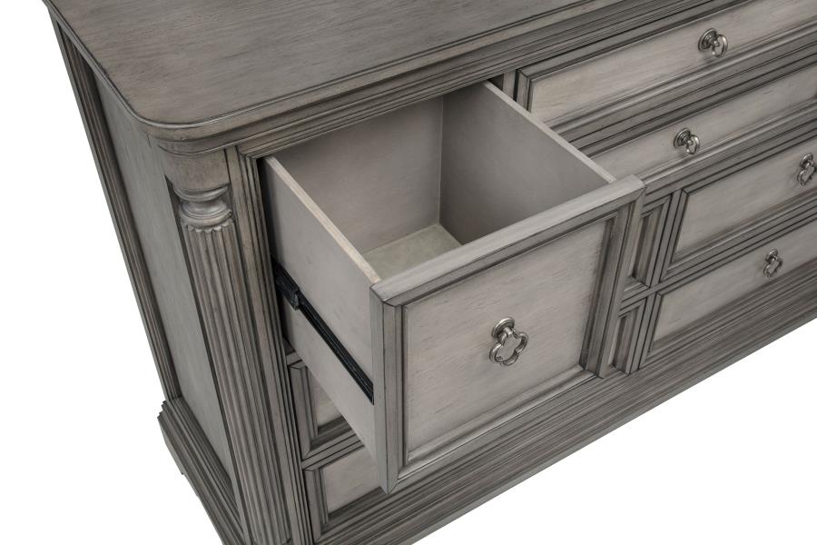 Cresswell 8-drawer Bedroom Dresser Weathered Taupe