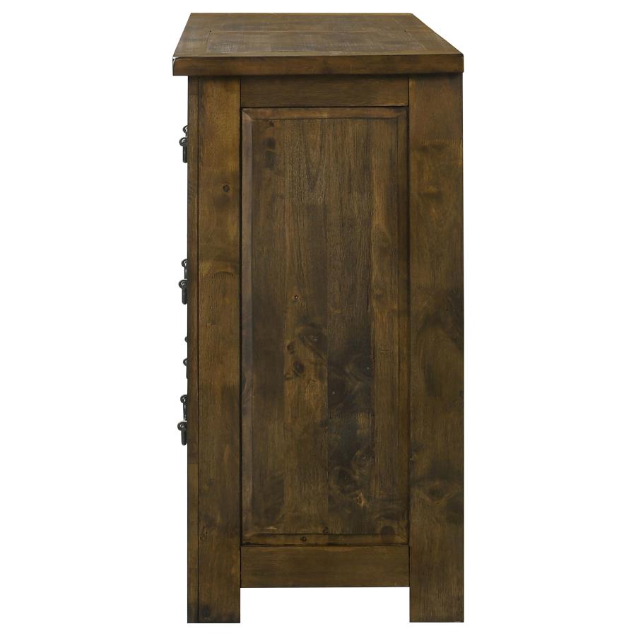 Doherty 6-drawer Bedroom Dresser Rustic Brown