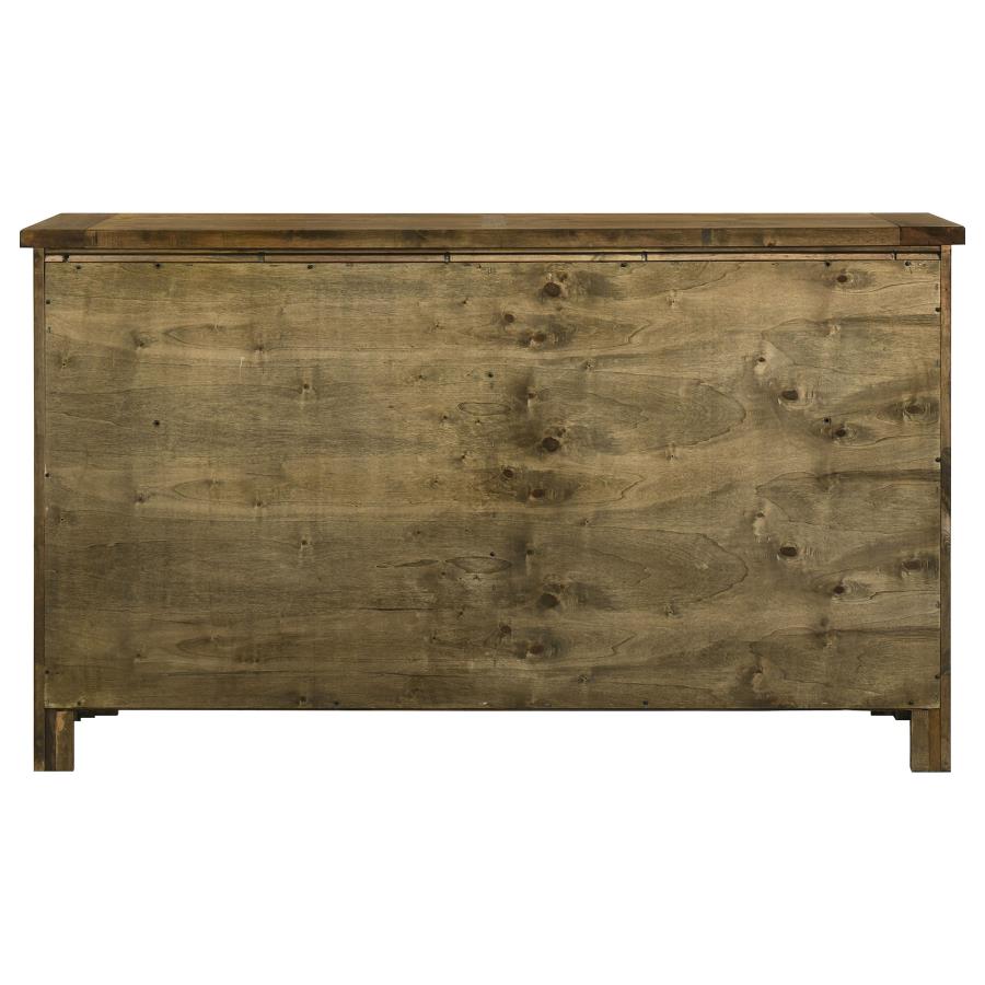 Doherty 6-drawer Bedroom Dresser Rustic Brown