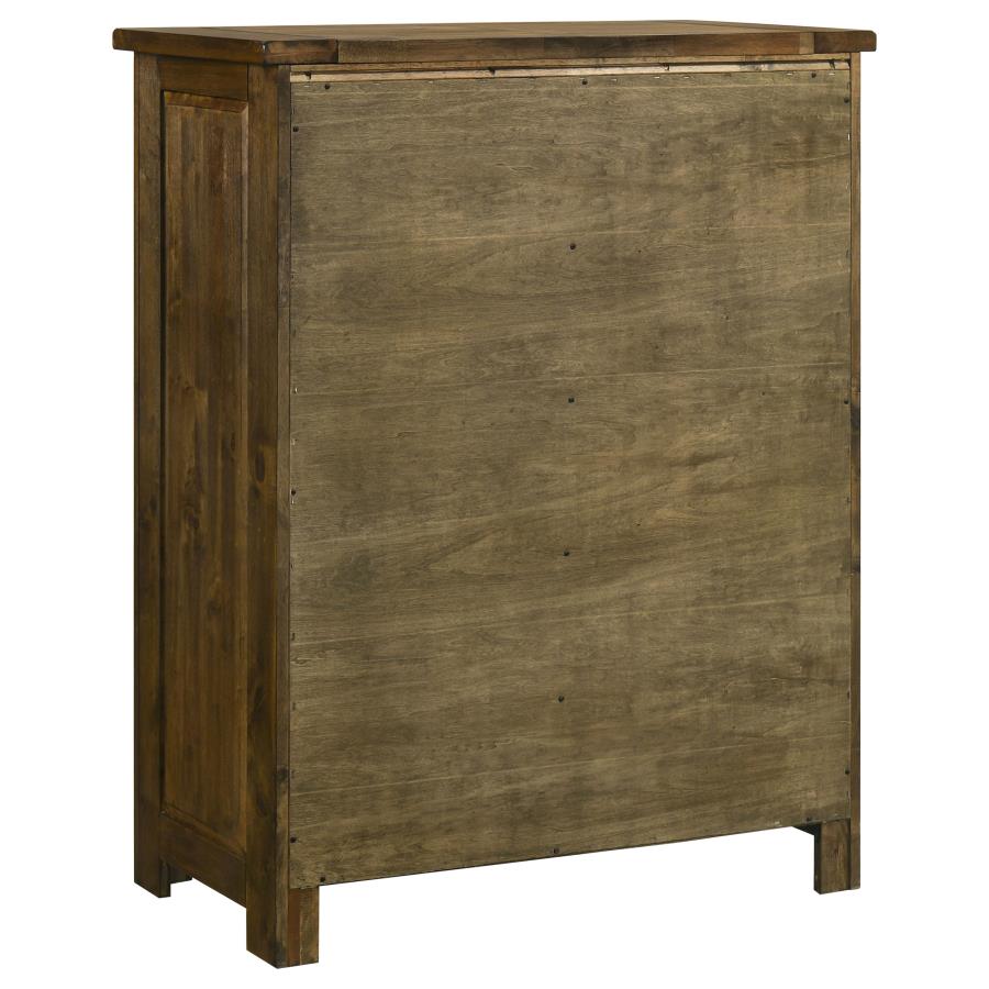 Doherty 5-drawer Chest of Drawers Rustic Brown
