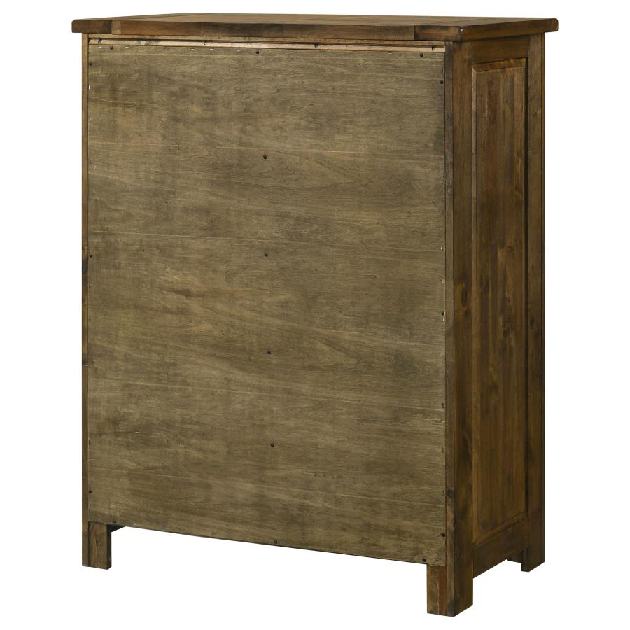 Doherty 5-drawer Chest of Drawers Rustic Brown