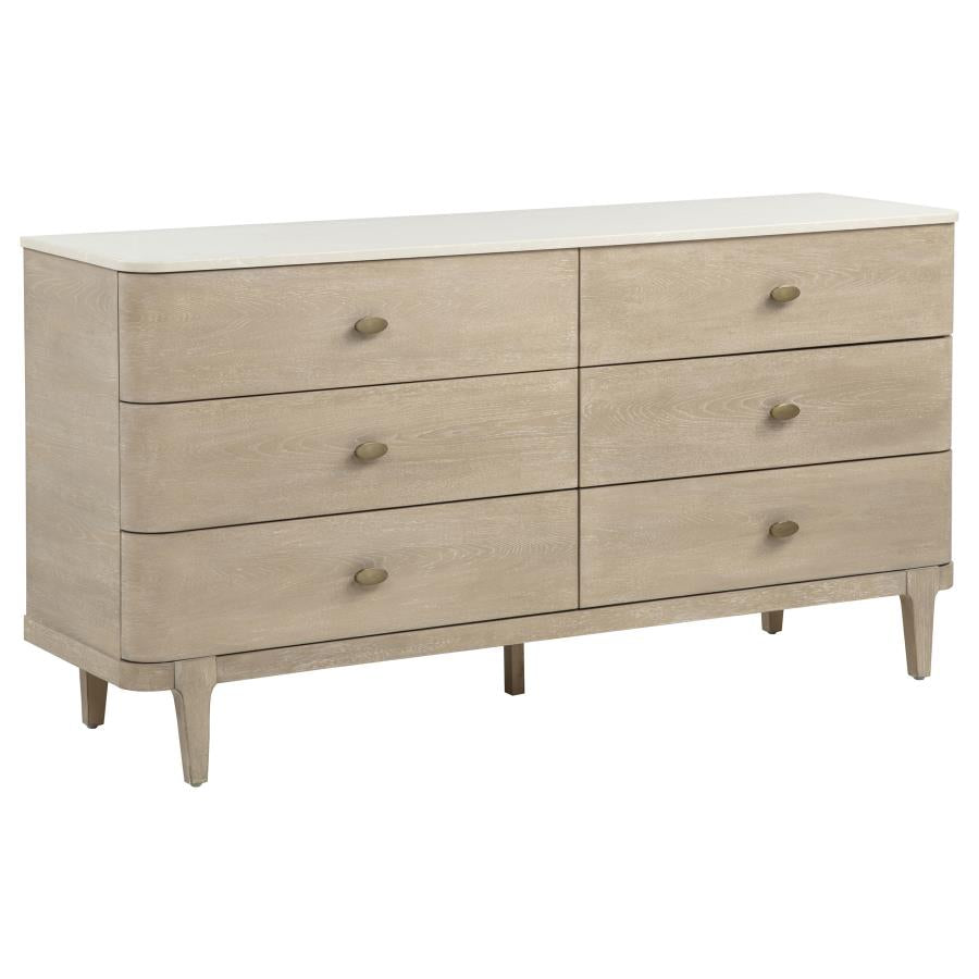 Lucaire 4-piece Queen Bedroom Set Sandstone