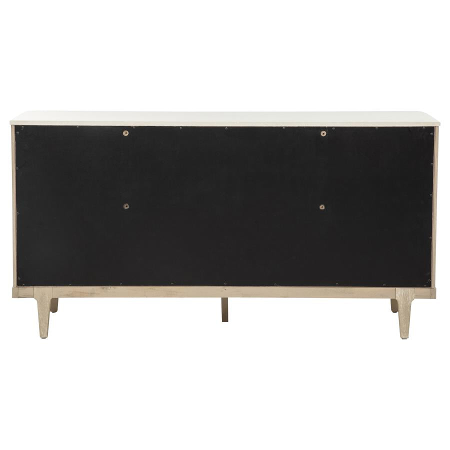 Lucaire 6-drawer Dresser Cabinet Sandstone
