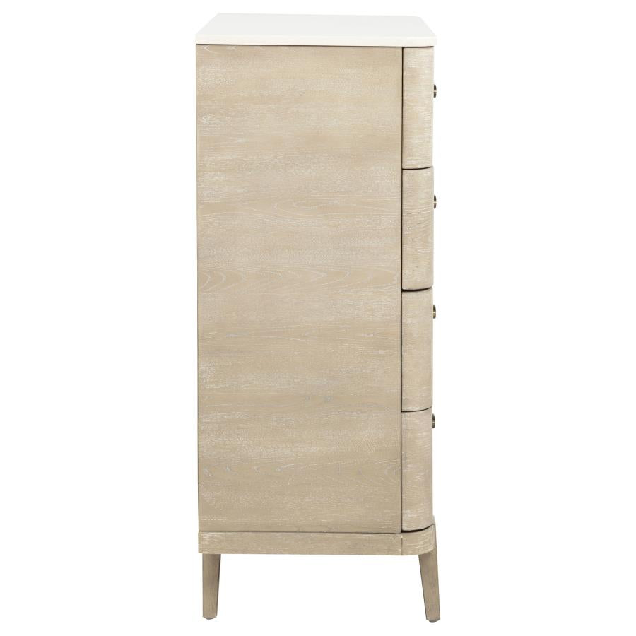 Lucaire 5-drawer Chest of Drawers Sandstone
